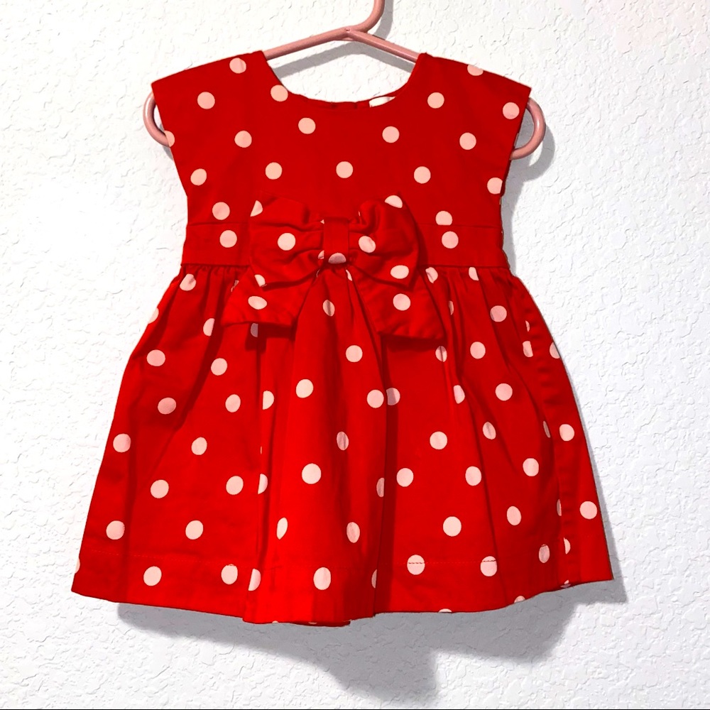 Kate Spade Red and white polka dot infant dress